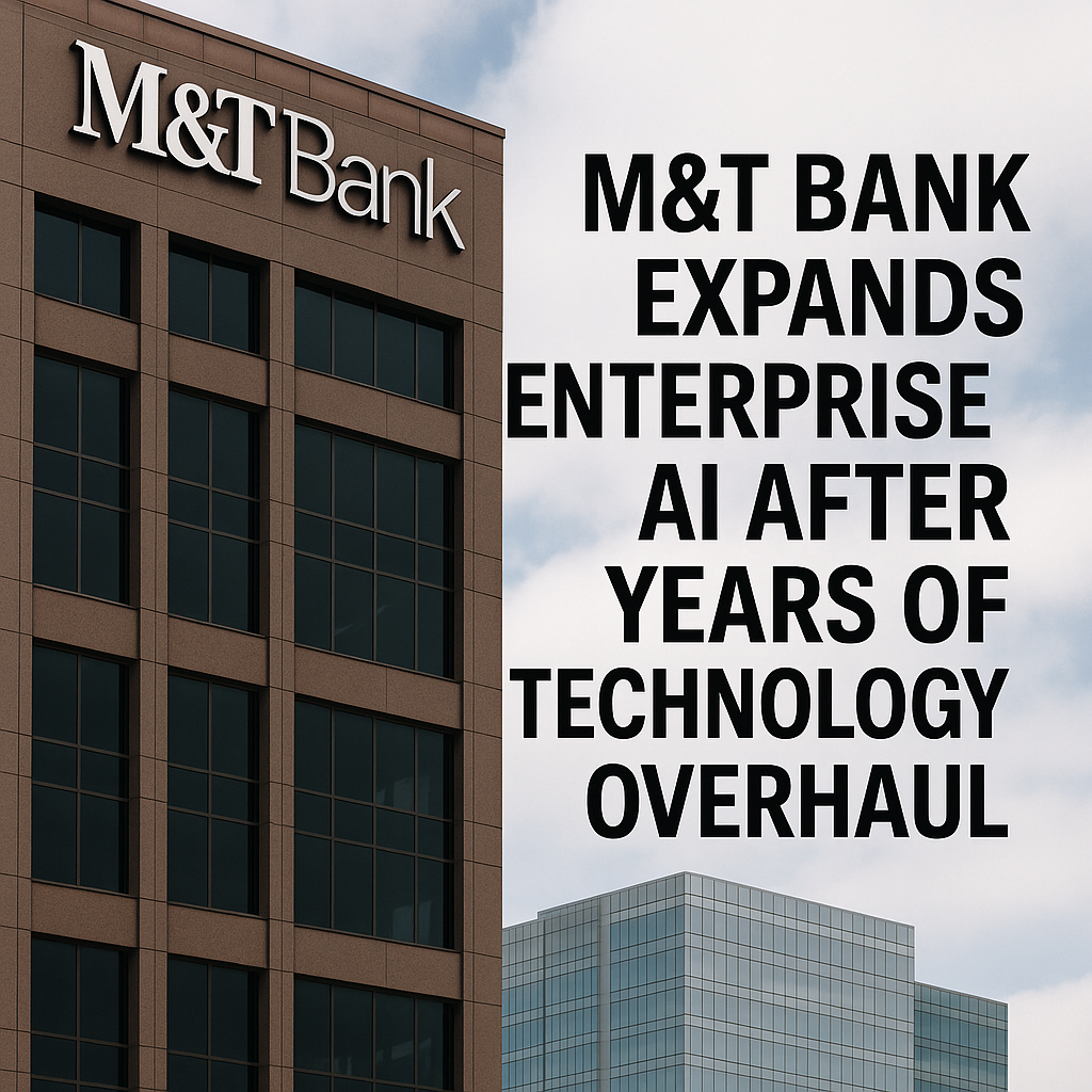 **M&T Bank Expands Enterprise AI Following Years-Long Technology Overhaul**